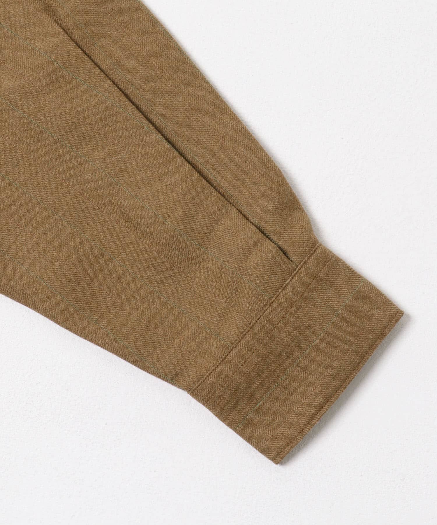 SENSE OF PLACE by URBAN RESEARCH「ウールタッチストライプバンドカラーシャツ」|シャツ・ブラウス|