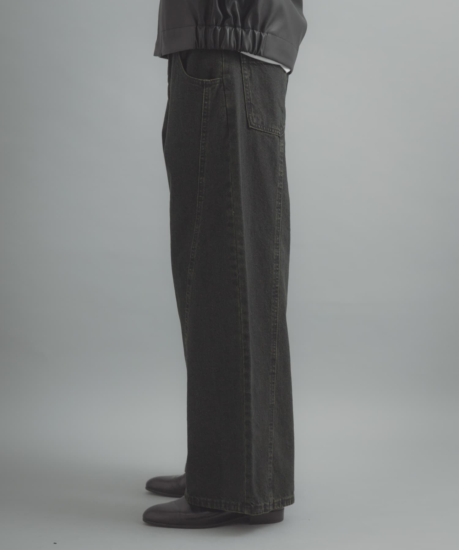 SENSE OF PLACE by URBAN RESEARCH「『ユニセックス』ケミカルバギーワイドデニムパンツ」|デニム|