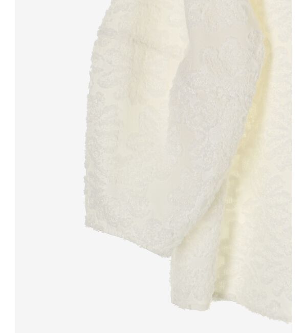  「フラワージャガードランタンスリーブブラウス」|シャツ・ブラウス|