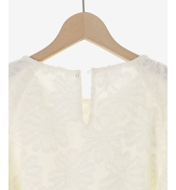  「フラワージャガードランタンスリーブブラウス」|シャツ・ブラウス|