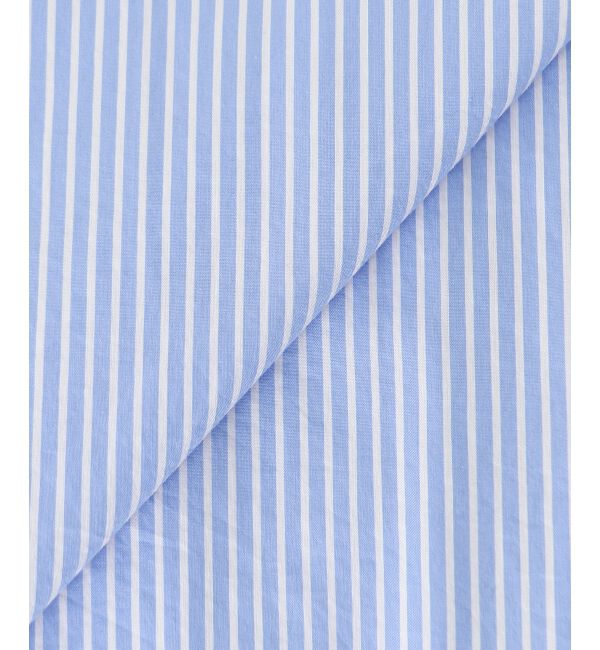  「ストライプネックレース2wayシャツ」|シャツ・ブラウス|