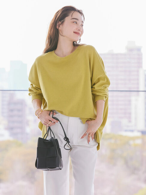 AMERICAN HOLIC「クルーネック前振りニットプルオーバー」|ニット・セーター|