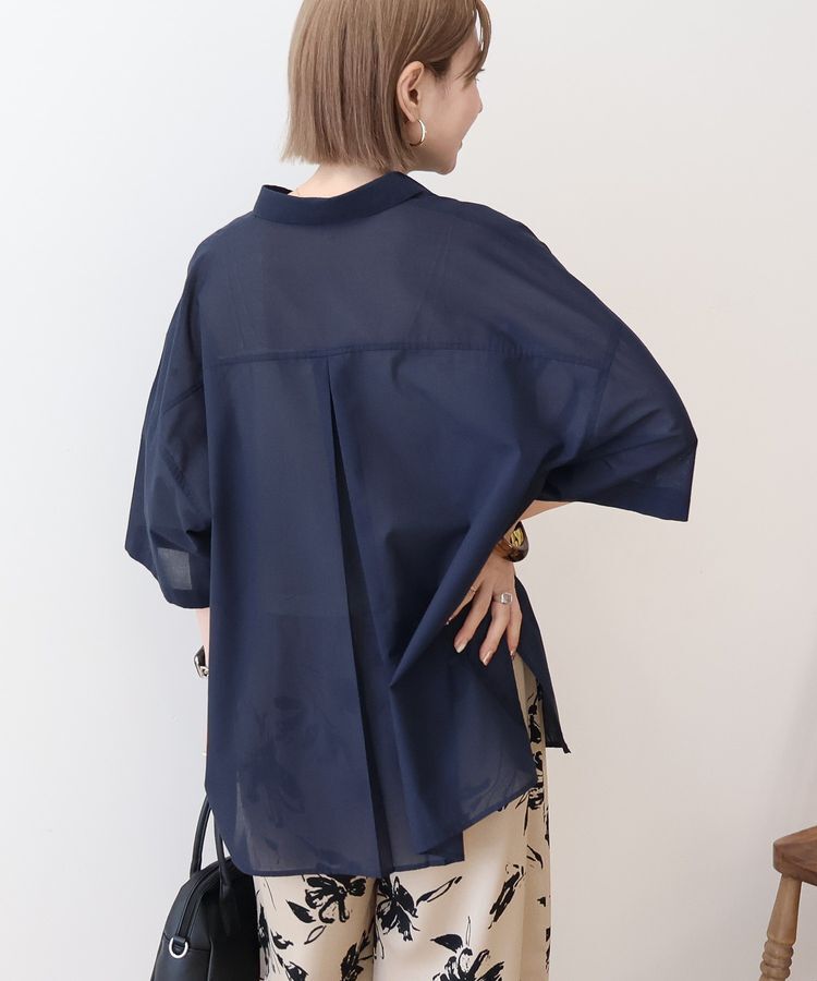 AMERICAN HOLIC「イージーケア+接触冷感Wポケットオーバーシャツ」|シャツ・ブラウス|