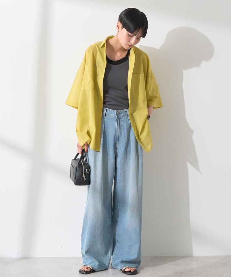 AMERICAN HOLIC「イージーケア+接触冷感Wポケットオーバーシャツ」|シャツ・ブラウス|