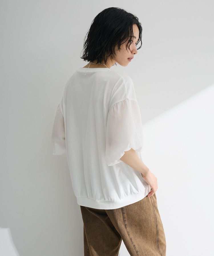 Green Parks「袖バルーンドッキングプルオーバー」|Tシャツ・カットソー|