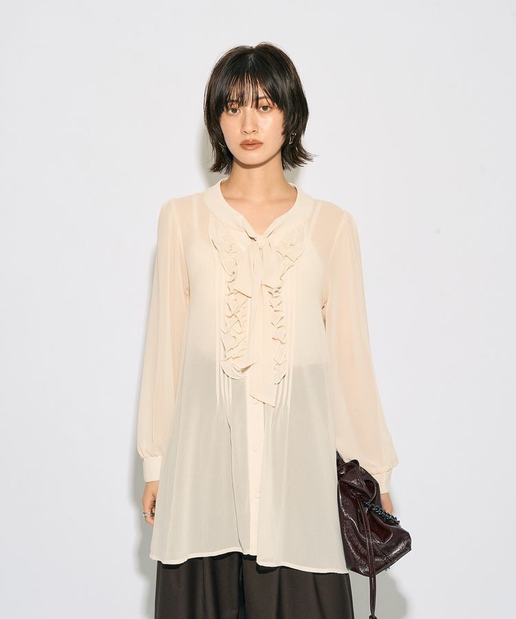 YECCA VECCA「【archive】フリルボウタイブラウス」|シャツ・ブラウス|