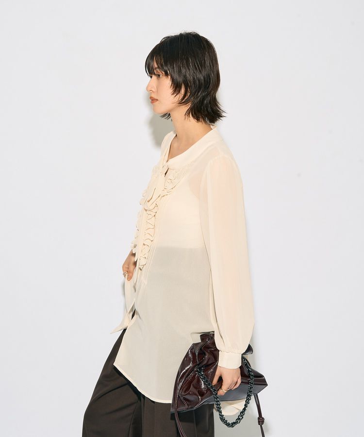 YECCA VECCA「【archive】フリルボウタイブラウス」|シャツ・ブラウス|