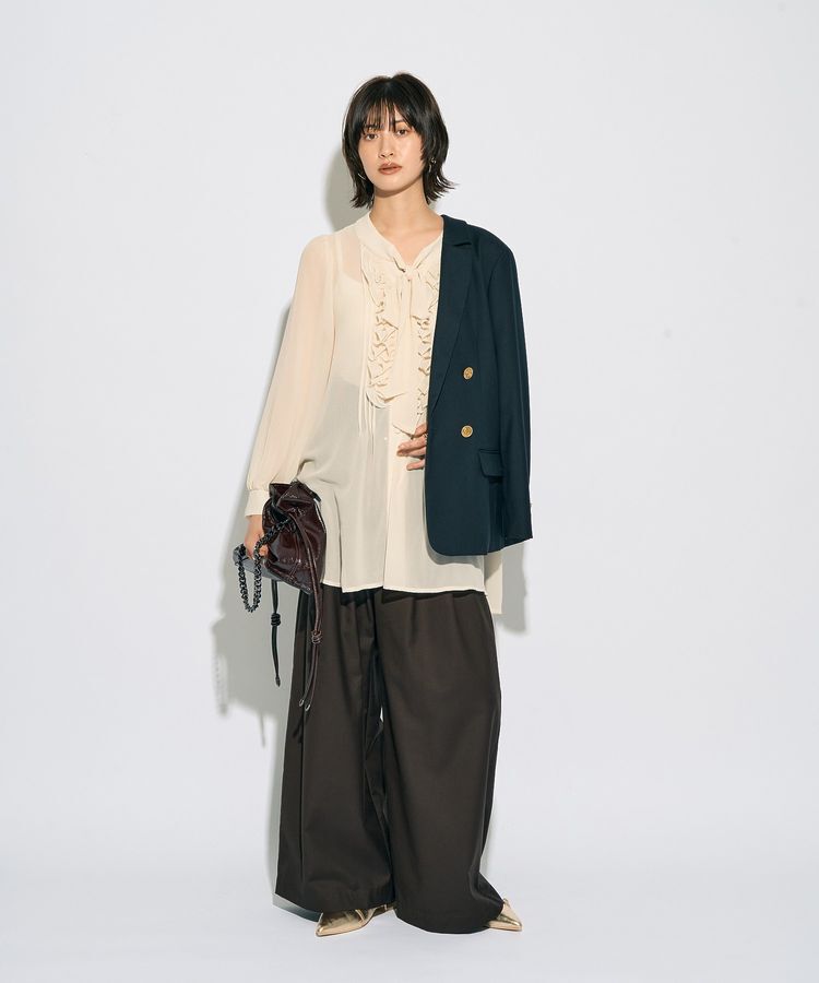 YECCA VECCA「【archive】フリルボウタイブラウス」|シャツ・ブラウス|