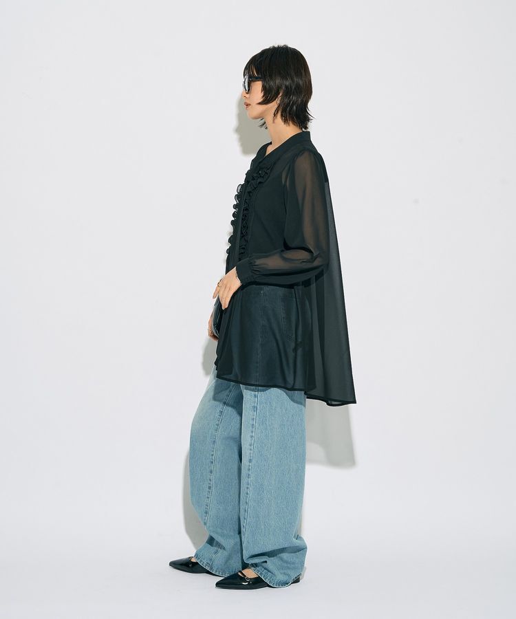 YECCA VECCA「【archive】フリルボウタイブラウス」|シャツ・ブラウス|