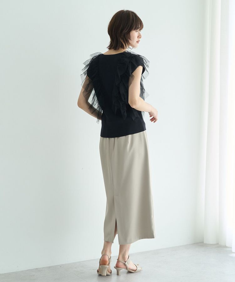 YECCA VECCA「ポケットデザインナロースカート」|タイト|