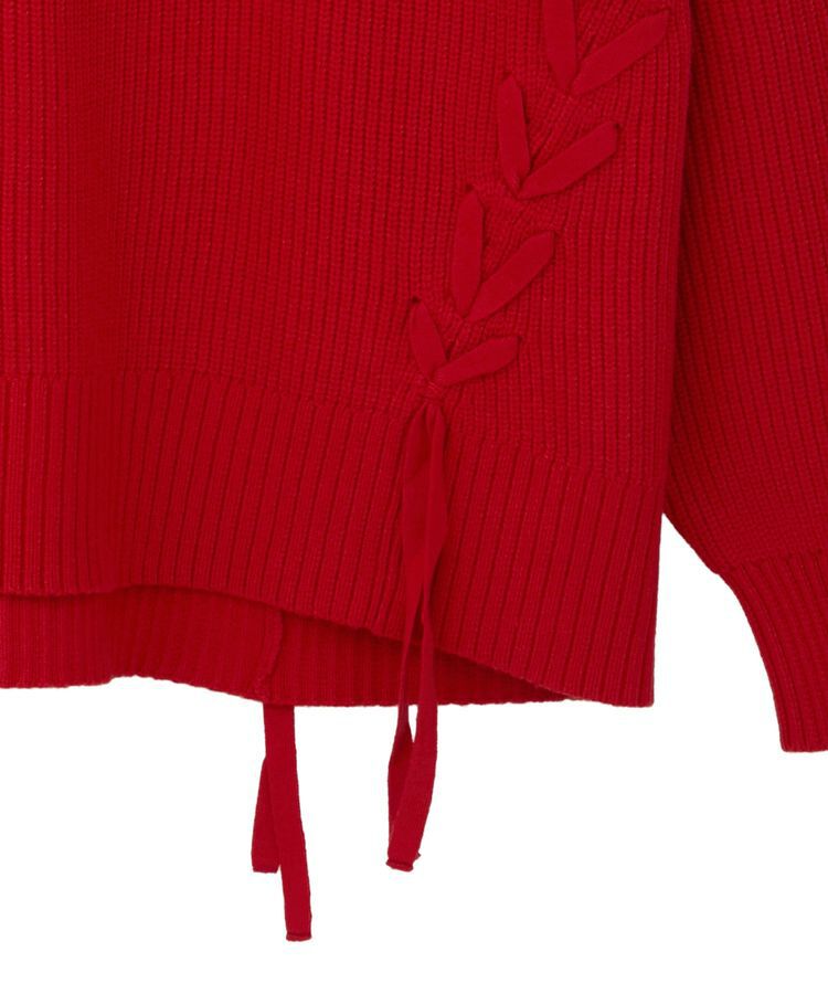 YECCA VECCA「レースアップニット」|ニット・セーター|