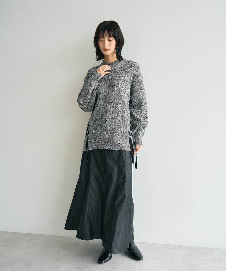 YECCA VECCA「レースアップニット」|ニット・セーター|