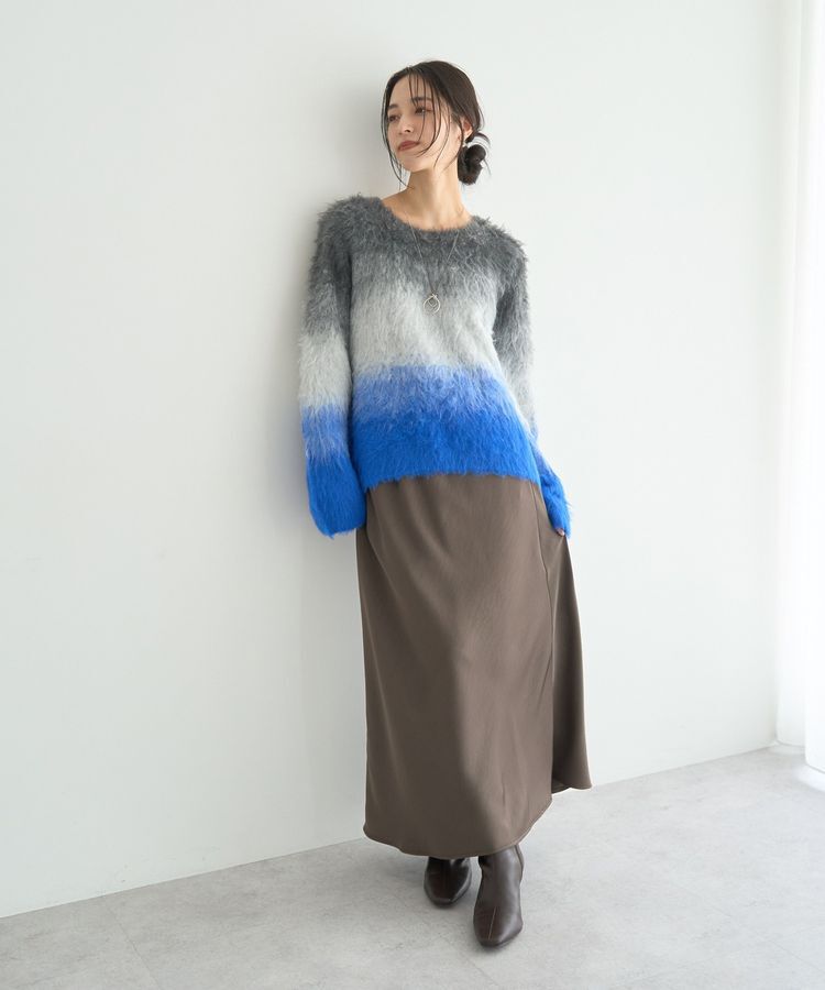 YECCA VECCA「グラデーションシャギーニット」|ニット・セーター|