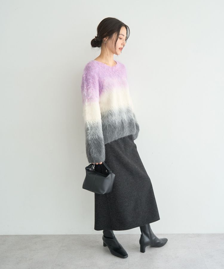 YECCA VECCA「グラデーションシャギーニット」|ニット・セーター|