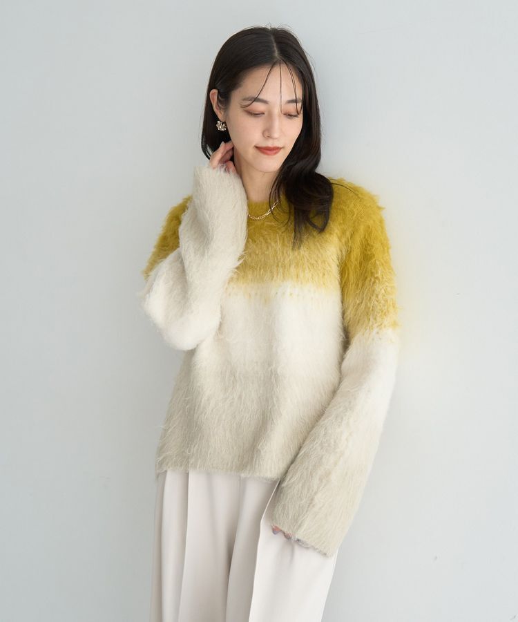 YECCA VECCA「グラデーションシャギーニット」|ニット・セーター|