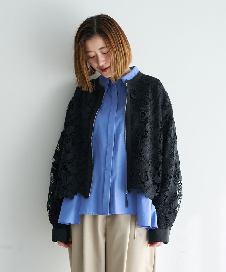 YECCA VECCA「ペプラムギャザーシャツ」|シャツ・ブラウス|