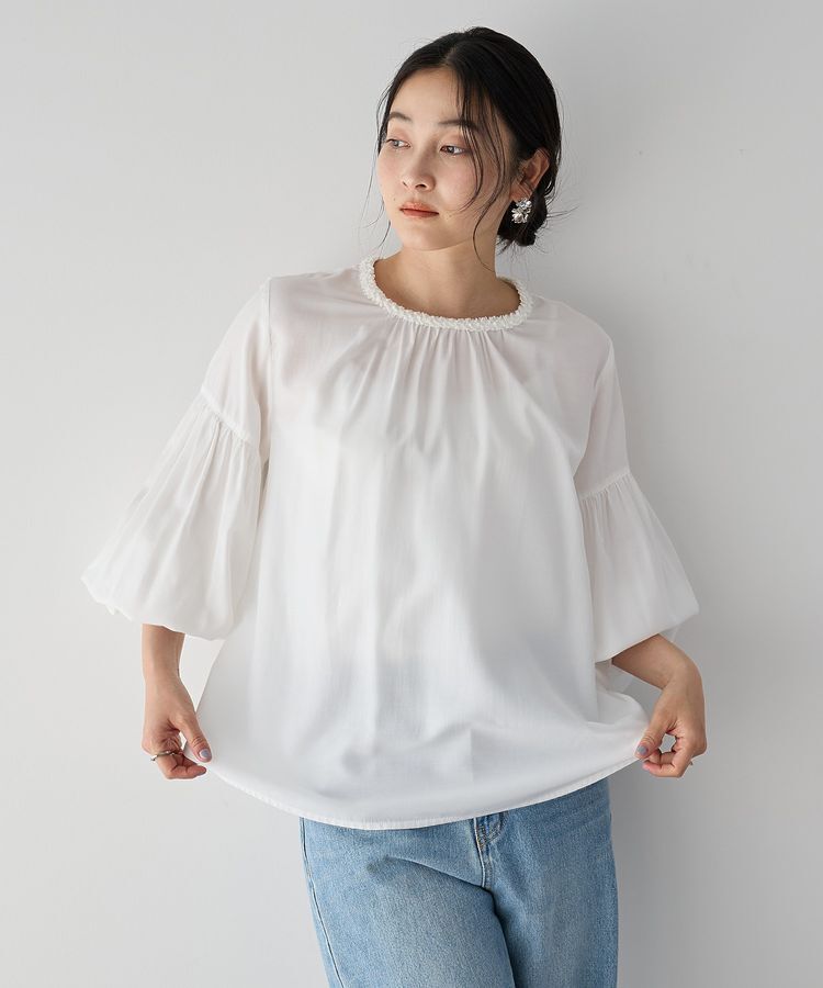 YECCA VECCA「ブレードトリミングブラウス」|シャツ・ブラウス|