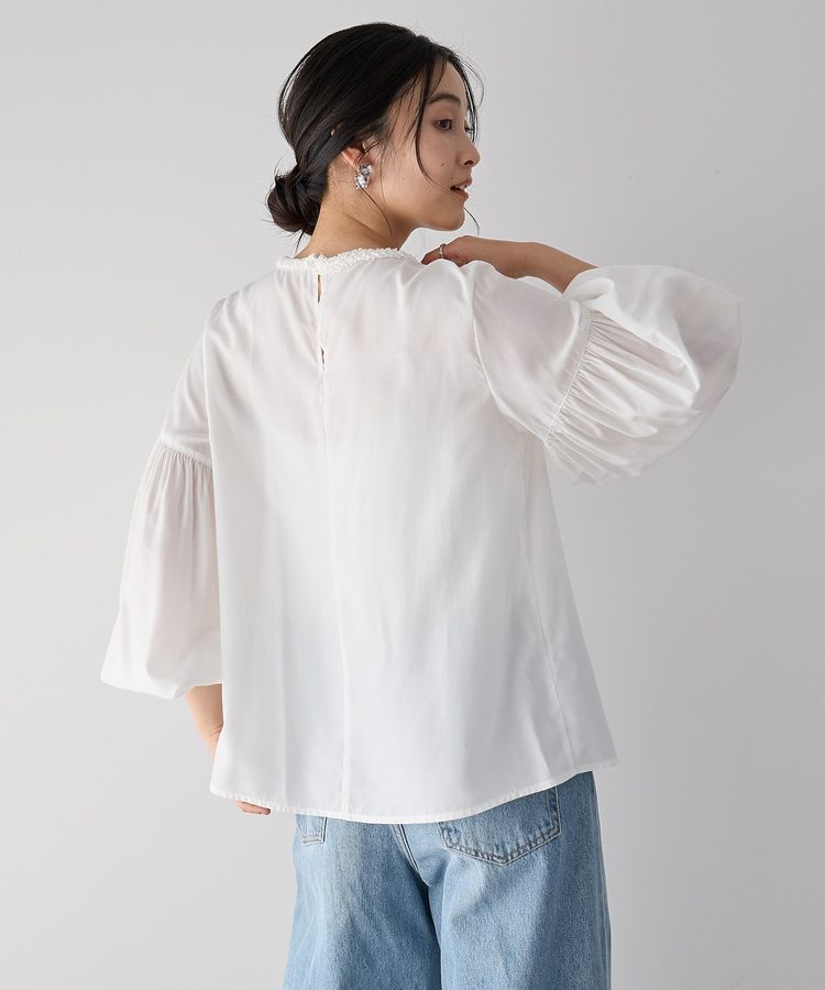 YECCA VECCA「ブレードトリミングブラウス」|シャツ・ブラウス|