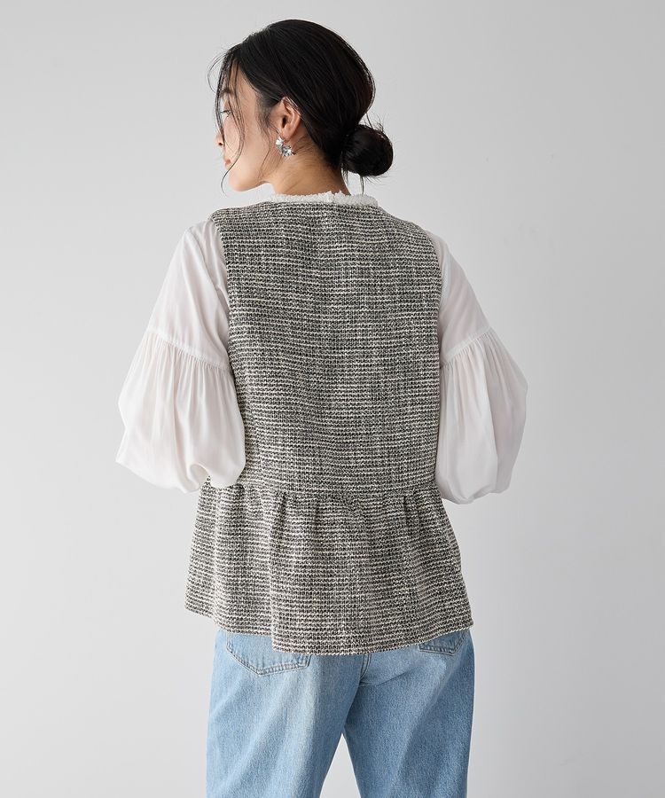 YECCA VECCA「ブレードトリミングブラウス」|シャツ・ブラウス|