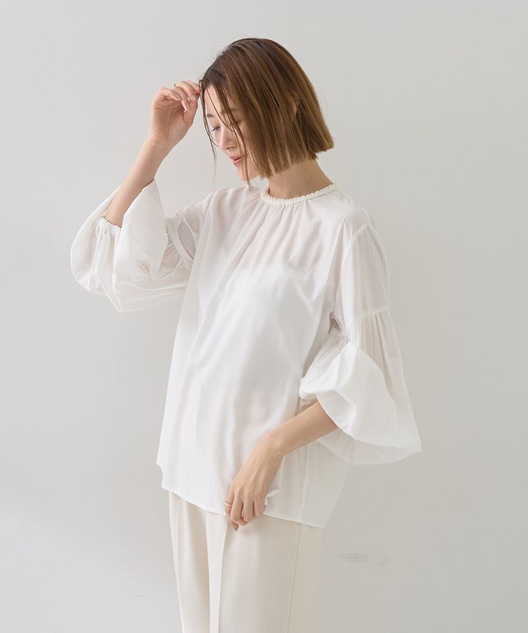 YECCA VECCA「ブレードトリミングブラウス」|シャツ・ブラウス|
