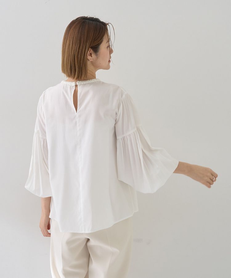 YECCA VECCA「ブレードトリミングブラウス」|シャツ・ブラウス|