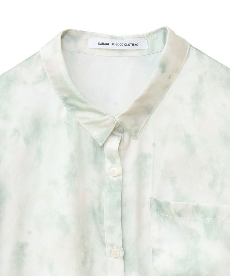 GARAGE OF GOOD CLOTHING「プリント柄袖ボリュームタックシャツ」|シャツ・ブラウス|