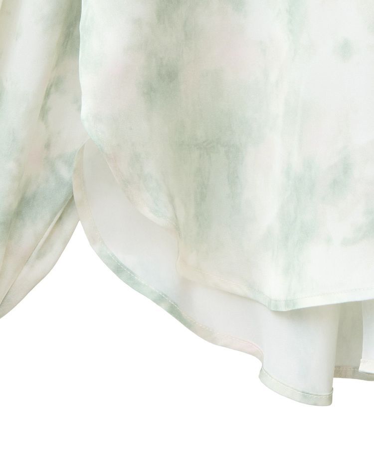 GARAGE OF GOOD CLOTHING「プリント柄袖ボリュームタックシャツ」|シャツ・ブラウス|