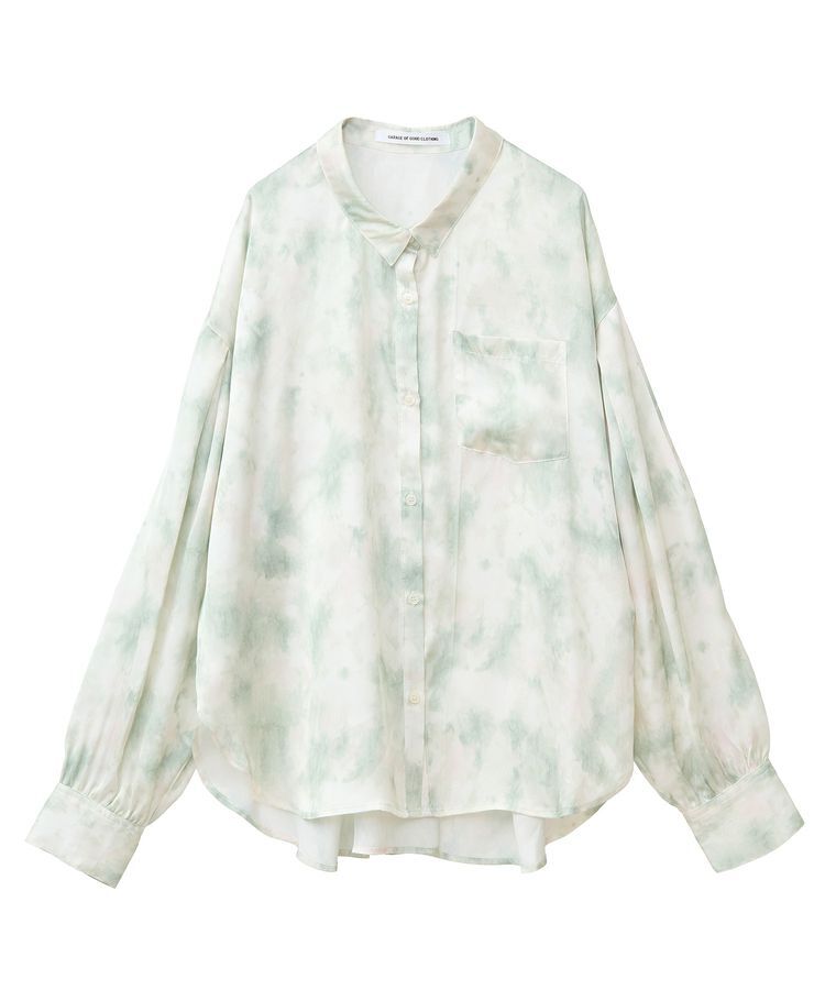 GARAGE OF GOOD CLOTHING「プリント柄袖ボリュームタックシャツ」|シャツ・ブラウス|