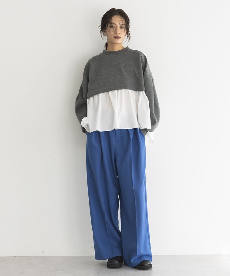 GARAGE OF GOOD CLOTHING「異素材MIXモックネックプルオーバー」|Tシャツ・カットソー|