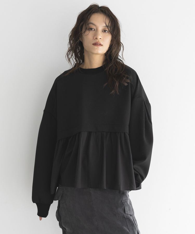 GARAGE OF GOOD CLOTHING「異素材MIXモックネックプルオーバー」|Tシャツ・カットソー|