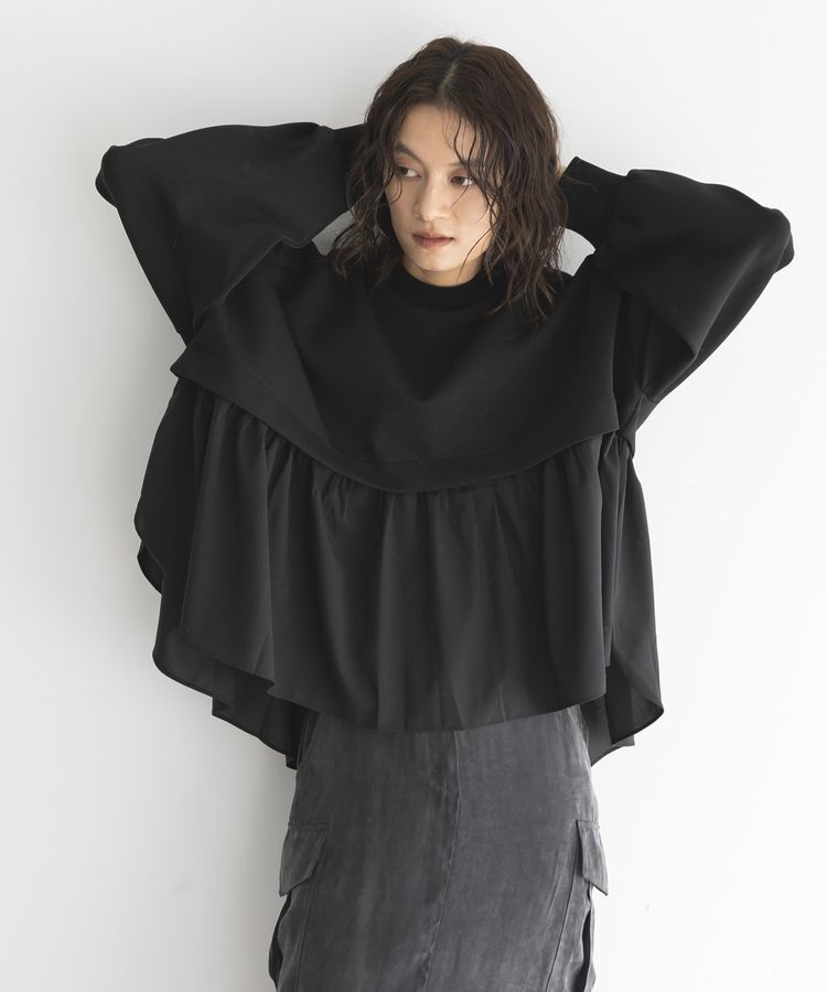 GARAGE OF GOOD CLOTHING「異素材MIXモックネックプルオーバー」|Tシャツ・カットソー|