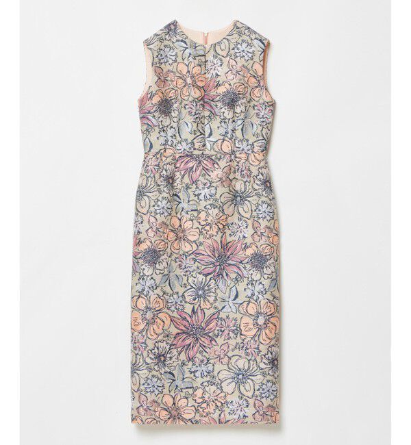 LOULOU WILLOUGHBY「【LOULOU WILLOUGHBY】MALHIAフラワージャガードノースリワンピース」|ワンピース|