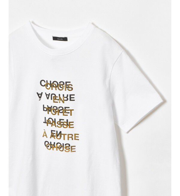 allureville「メタリックレイヤードロゴＴシャツ」|その他|