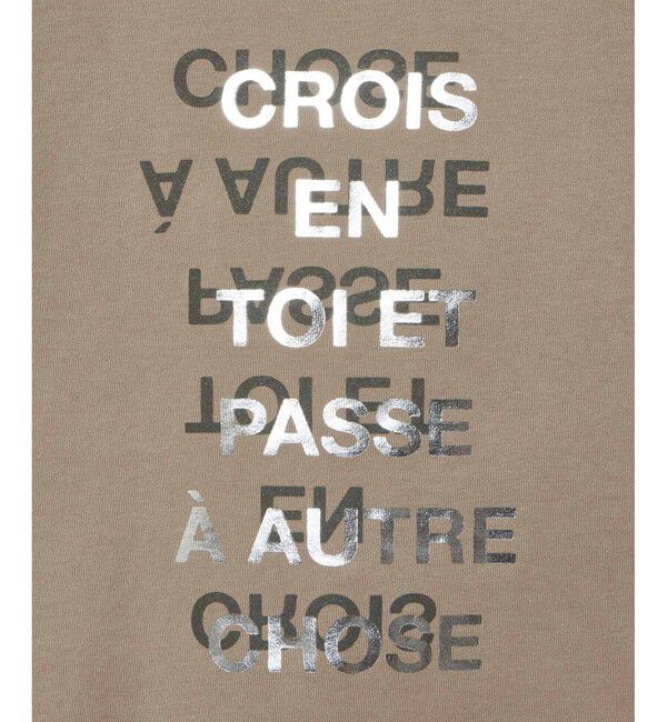 allureville「メタリックレイヤードロゴＴシャツ」|その他|