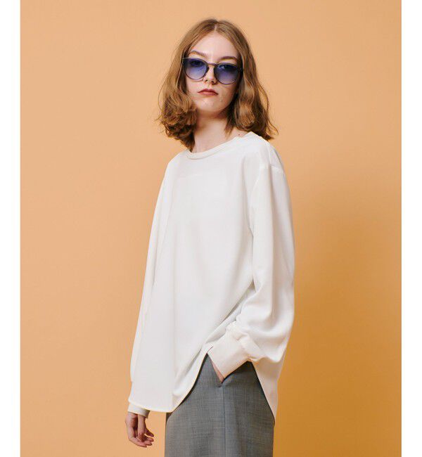 allureville「リブカフスプルオーバーブラウス」|シャツ・ブラウス|