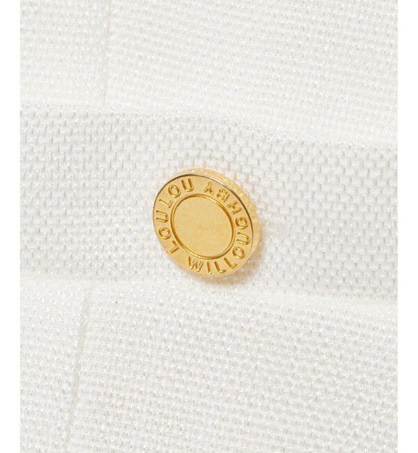 LOULOU WILLOUGHBY「【LOULOU WILLOUGHBY】ブライトリネン半袖ジャケット」|テーラードジャケット|