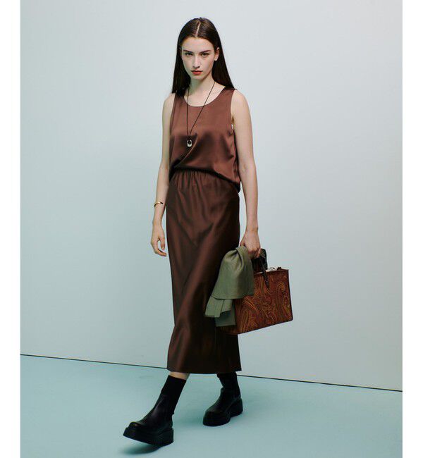 allureville「サテンタンクブラウス」|シャツ・ブラウス|