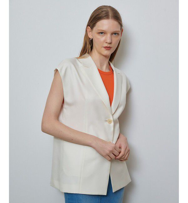 allureville「エアリービエラテーラードジレ」|ベスト・ジレ|