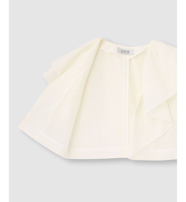 LOULOU WILLOUGHBY「【LOULOU WILLOUGHBY】オーガンジーフリルジャケット」|テーラードジャケット|