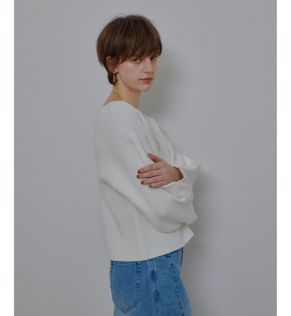 allureville「ハートネックプルオーバー」|ニット・セーター|