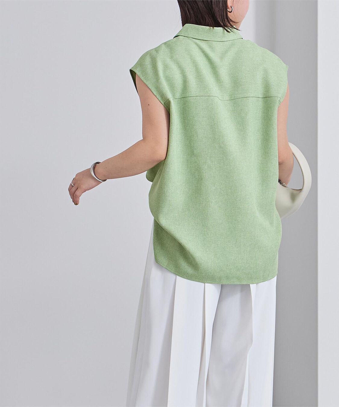 ur's「リネンライクフレンチスリーブスキッパーブラウス」|シャツ・ブラウス|