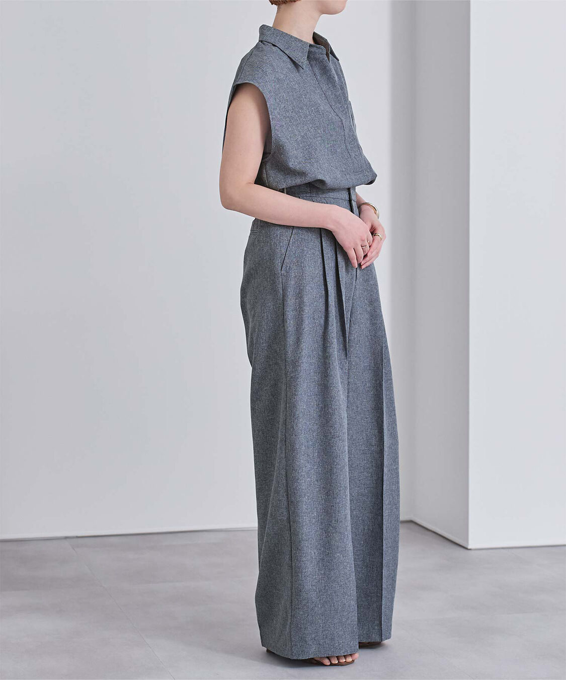 ur's「リネンライクフレンチスリーブスキッパーブラウス」|シャツ・ブラウス|