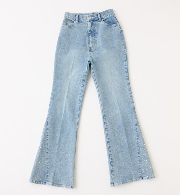 「サイドビジューフレアーデニム」|その他|