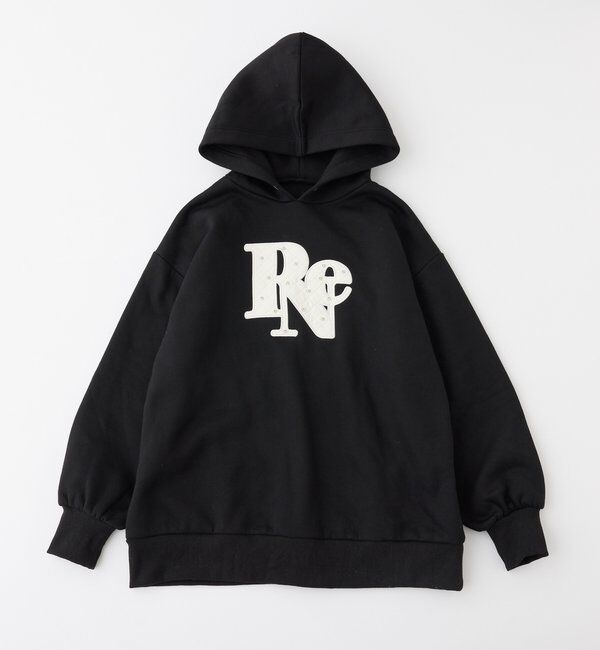  「キルティングロゴゆるパーカー」|プルオーバー|