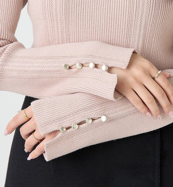  「	アイレットプチハイネックニット」|ニット・セーター|