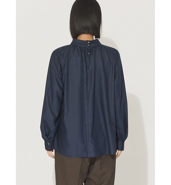 MIDIUMISOLID「MIDIUMISOLID for Ladies ハイネックギャザーブラウス(SOPHISTICATE)」|シャツ・ブラウス|