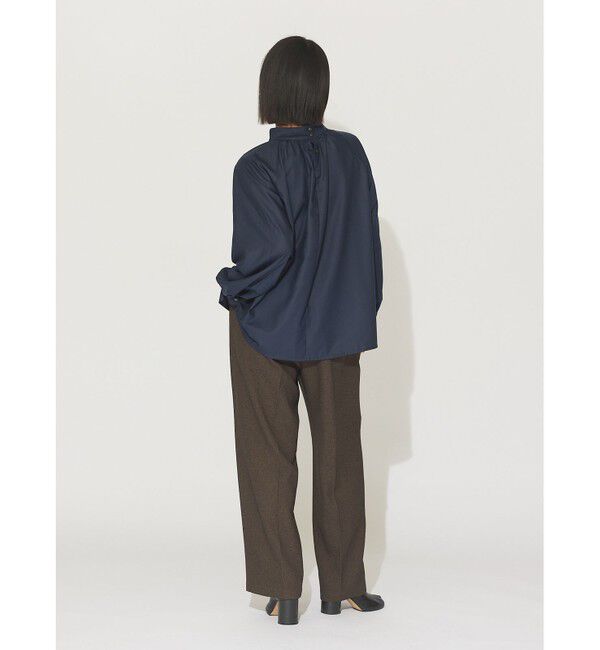 MIDIUMISOLID「MIDIUMISOLID for Ladies ハイネックギャザーブラウス(SOPHISTICATE)」|シャツ・ブラウス|