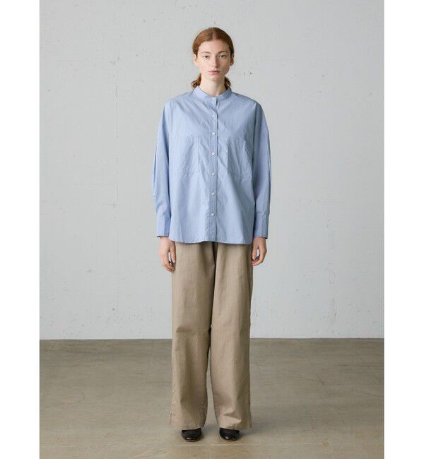 MidiUmi「MidiUmi タックスリーブシャツ」|シャツ・ブラウス|