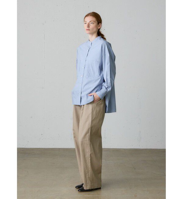 MidiUmi「MidiUmi タックスリーブシャツ」|シャツ・ブラウス|