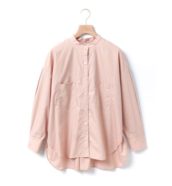 MidiUmi「MidiUmi タックスリーブシャツ」|シャツ・ブラウス|ピンク